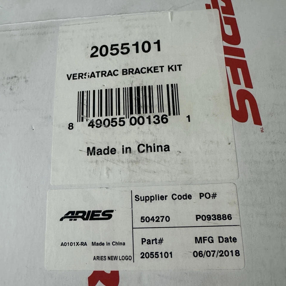 Aries VersaTrac Running Side Board Mounting Brackets 2055101 - Image 2 of 4