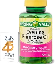 Spring Valley Evening Primrose Oil Women'S Health Dietary Supplement Softgels, 1