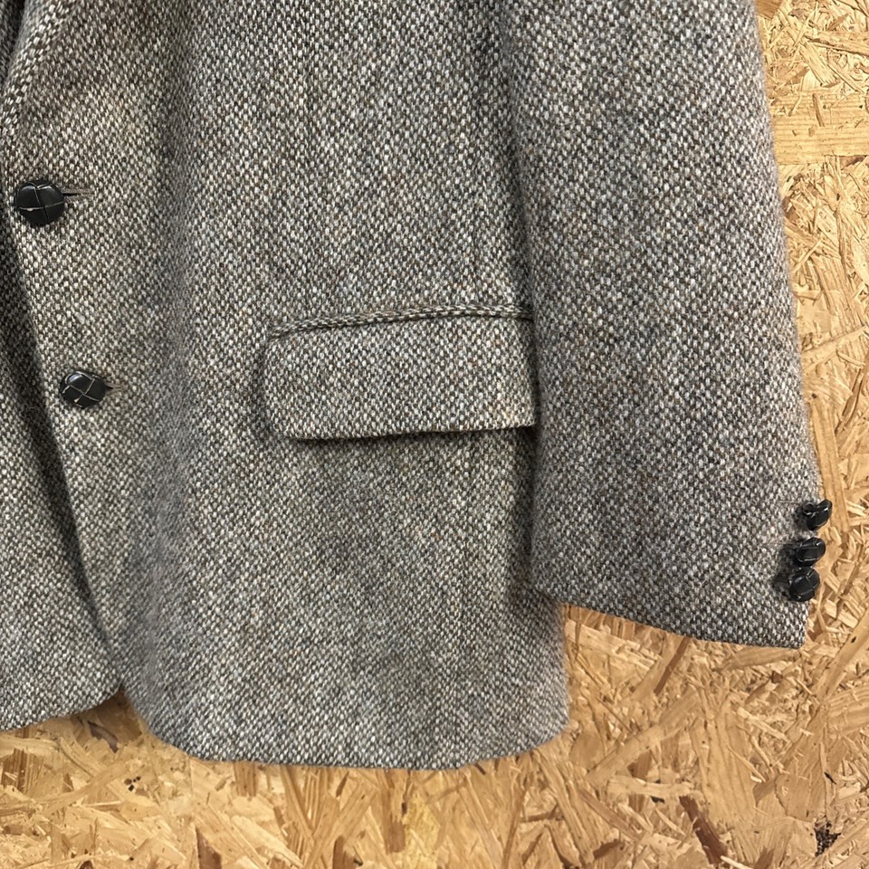 Veste Jack Wills Tweed Vert – Taille UK10 US6 – Laine – Carreaux – Blazer Country