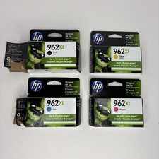 4-Pack HP Genuine 962XL Black Color Ink - Exp. 2022