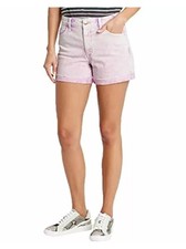 Universal Thread Women's High-Rise Midi Jean Shorts - Acid Wash Purple NWT Sz 12