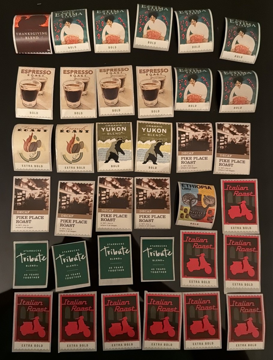 Lot Of 39 Starbucks Coffee Passport Sticker Stamps | eBay