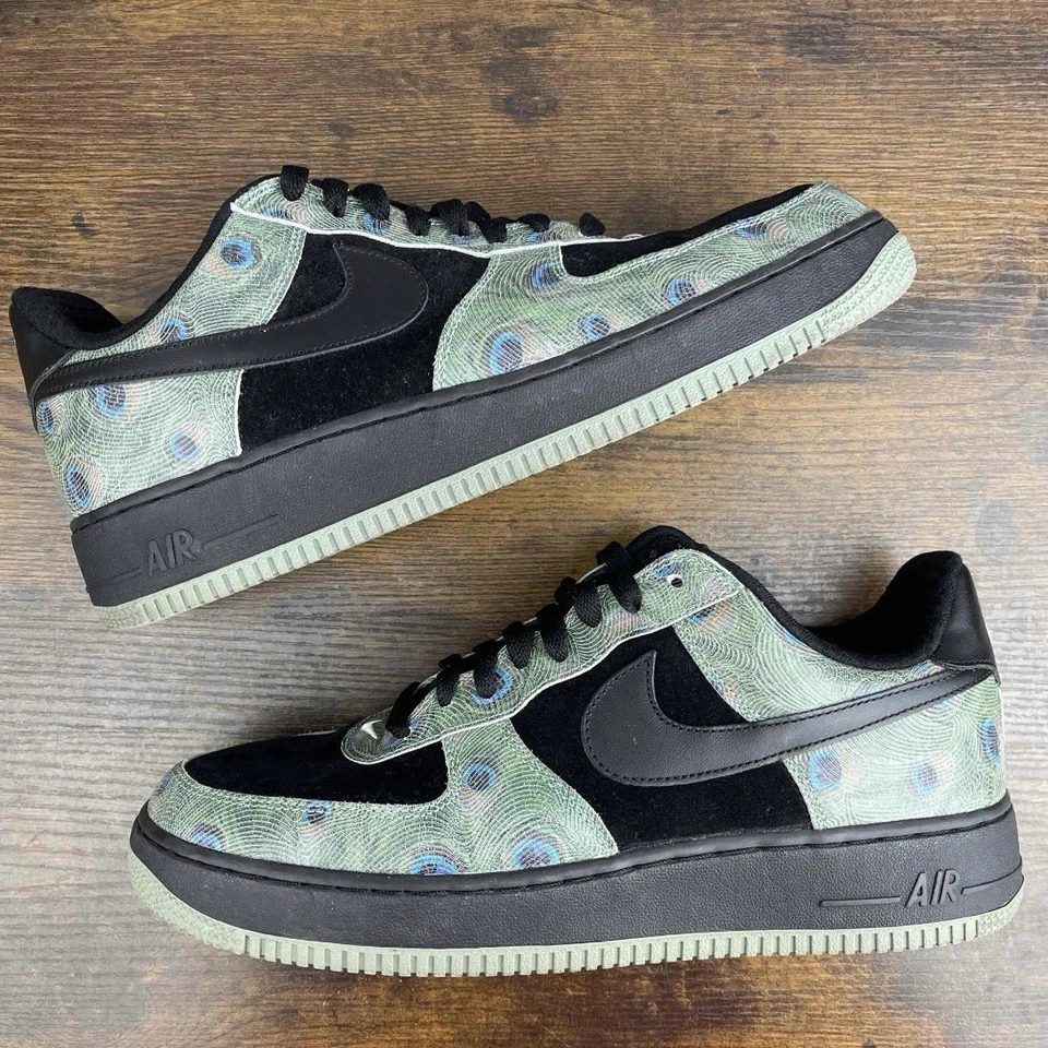 Zapatos para mujer Nike Air Force 1 Premium Peacock talla 11 con 9,5 M 309439-001 raros” Foto 3 de 4