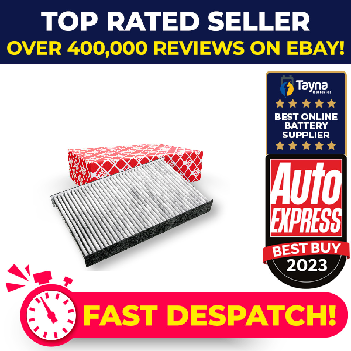 Pollen / Cabin Filter fits CITROEN C3 Pluriel 1.4 1.6 1.4D 2003 on E146034 Febi