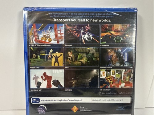 PlayStation VR Demo Disc 3 Job Simulator Moss Headmaster Persistence Battlezone - Picture 2 of 2
