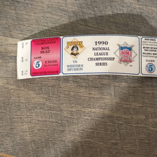 1990 Pittsburgh Pirates NLCS Game 5 Original Ticket Stub Vintage