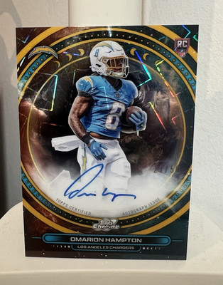  2025 Topps Cosmic Chrome Omarion Hampton Equinox Auto Gold /50 RC #EQA-OH LAC