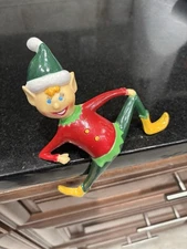 Vintage Christmas 1981 Sun Hill Elf Shelf Sitter Plastic