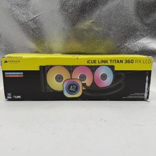 CORSAIR iCue Link Titan 360 RX LCD Liquid CPU Cooler 360mm (PARTS OR REPAIR)