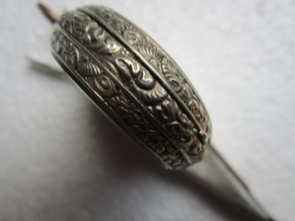 Damen - Taschenuhr - Gehäuse , 800 er Silber - Bild 4 von 4