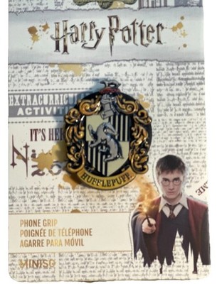 NEW Harry Potter Hufflepuff Crest Metal Phone Grip Wizarding World