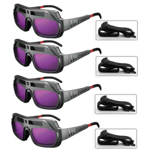 Gafas de soldadura gafas de oscurecimiento automático máscara atenuación automática soldador arco con correa - Imagen 11 de 24