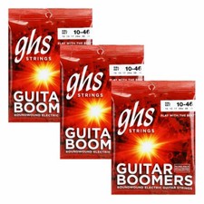 3-Pack GHS Boomers 6-String Electric Guitar Strings GBL Light 10-46