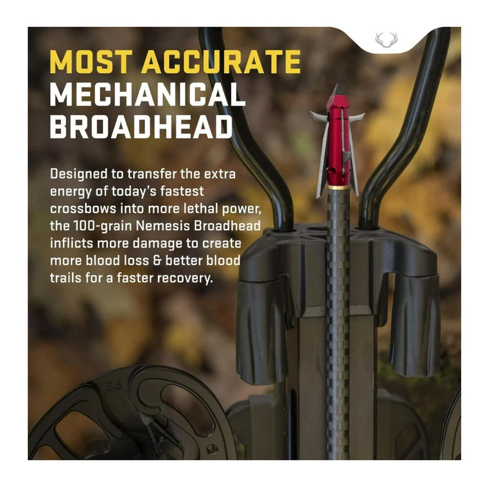 Paquete de accesorios TenPoint listos para cazar con levas LED rojas y flechas de cabeza ancha Foto 3 de 4