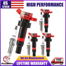 4x Ignition Coil & 4x Iridium Spark Plug Kits for Hyundai Accent Kia 2012-2019