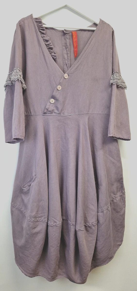 Redingote Ewa I Walla Kapten Couleur Prune - Très Stylé, Taille L - Neuf Jamais Porté - Fabriqué En France