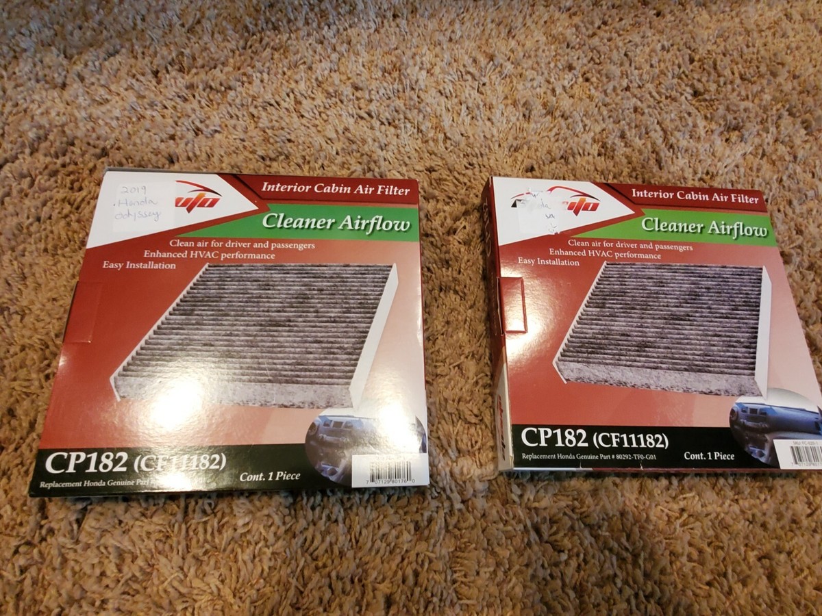 Lot of 2 EPAuto Interior Cabin Replacement Air Filter CP182