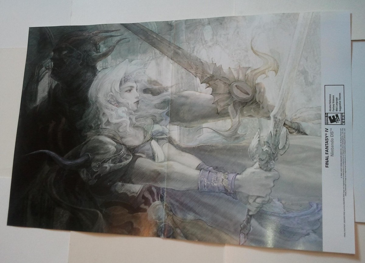 Final Fantasy IV Poster # 1 Nintendo DS Square Enix Cecil Harvey