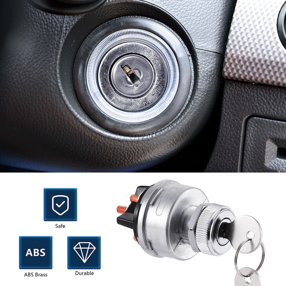 Dumper Keys Key Ignition MGI SpeedWare 4-Position Universal Ignition Key Switch For 12v Car Truck Tractor Trailer E 1113291 Ifor Williams Trailer Parts - Foto 5