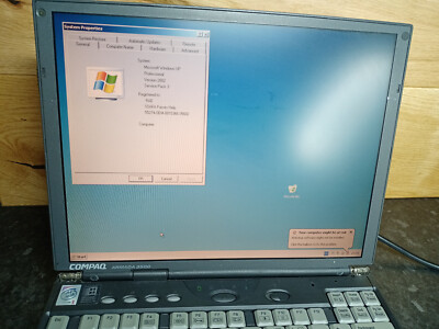 Vintage Compaq Armada 3500 Laptop Win XP 20GB HDD + Erweiterungseinheit Mobil 3500
