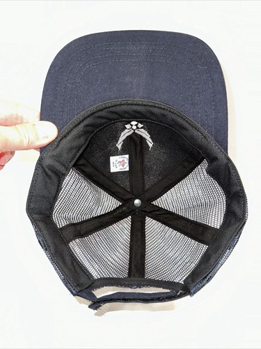 U.S. Air Force White on Navy Blue Fabric Mesh Hat Cap Hook Loop - 第 8/11 張圖片