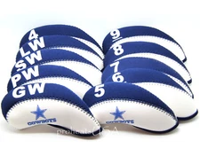 Dallas COWBOYS 10pcs Golf Iron Headcover Fit TaylorMade Callaway Ping Cobra Nike