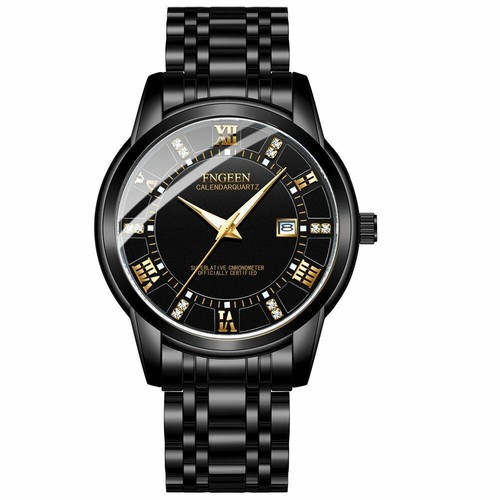Casual Business Gents Quartz Watch With Steel Band Ultra-thin Waterproof Watch - Picture 10 of 12