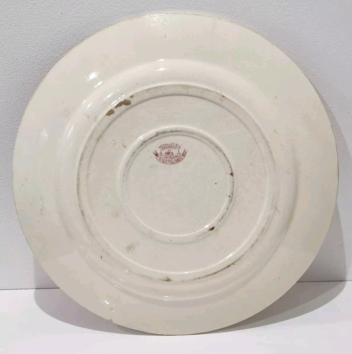 Grand Plat Ancien Faïence De Gien - Bouquets De Roses - Diam 32,5 Cm - 1900-1919