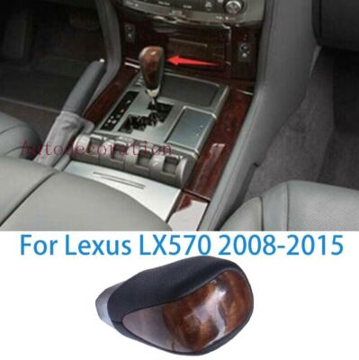 For Lexus LX570 2008-2015 Peach Wood Grain Console Gear Shift Knob