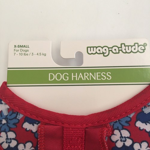 NEW Wag a Tude (XS) Dog Harness for X-Small Dog Floral Theme - 第 2/4 張圖片