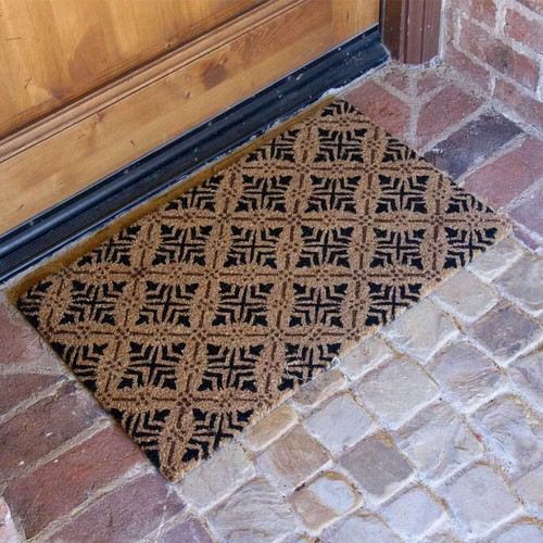 Rubber-Cal "Coir Walkoff Mats" - 2 tapetes de fibra de coco - 18" x 30" - Imagen 2 de 5