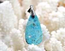 Ciondolo Con Pietra Preziosa Shattuckite, Gioielli In Argento Sterling - Foto 2
