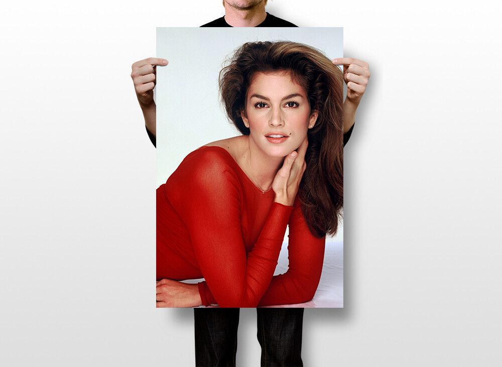 Cindy Crawford 80's 90's Teen Movie Actor Model Wall Art Home