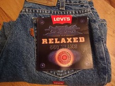 NEW OLD STOCK LEVI'S BOYS 550 RELAXED JEANS ORANGE TAB 27 X 21