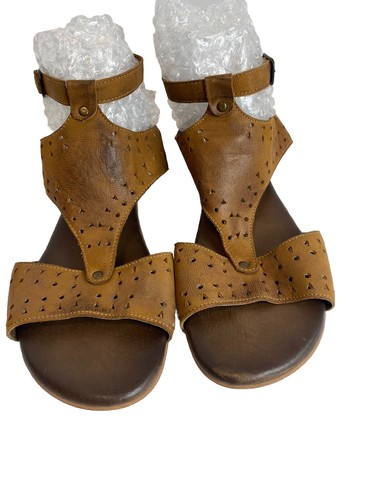 Women’s Roan by Bed Stu Sandals 10 Posey Brown Distressed Leather Strappy