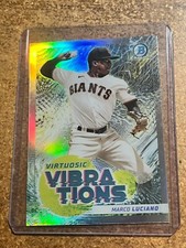 2022 Bowman Chrome Baseball Virtuosic Vibrations # VV-6 Marco Luciano