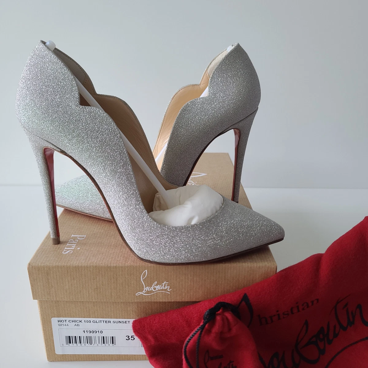 Christian louboutin cheap glitter pumps