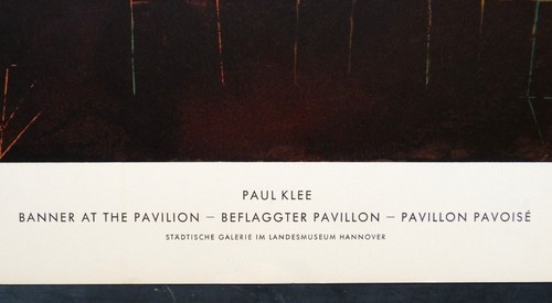 Banner im Pavillon von Paul Klee Vintage expressionistischer Kunstdruck F. Bruckmann - Bild 5 von 9