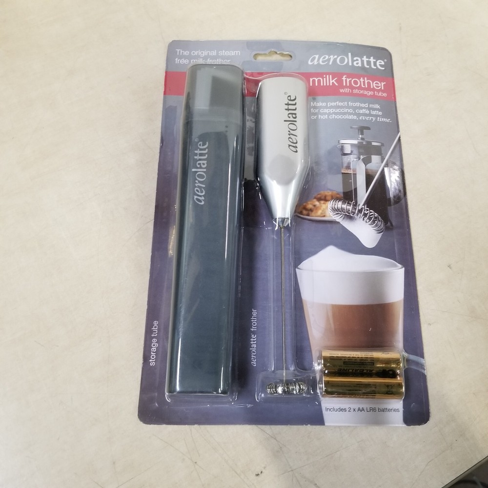 Aerolatte Milk Frother, Satin Finish With Travel Case Aerolatte Milk Frother, Satin Finish With Travel Case
