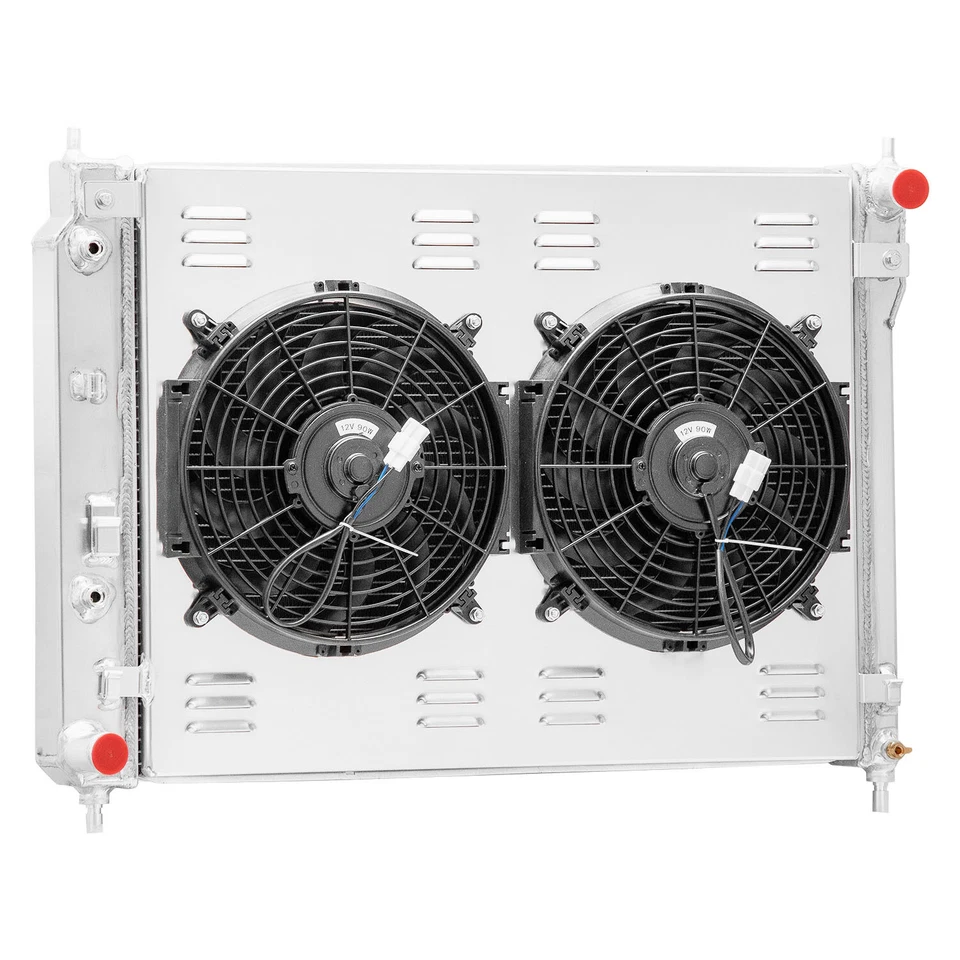 3-Row Aluminum Radiator Shroud+Fan Fit 2008-2015 Chevy Captiva/ 08-10 Saturn Vue Foto 2 de 4