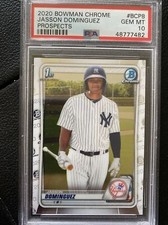 2020 Bowman Chrome 1st Jasson Dominguez #BCP-8 PSA 10 Yankees Rookie Gem Mint