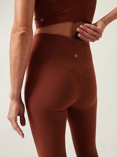 NWT Athleta Ultra High Rise Elation 7/8 Tight 3X 24W 26W Ancient Mahogany Brown - Picture 2 of 10