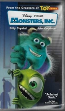 MONSTERS, INC  VHS TAPE CLAMSHELL BOX