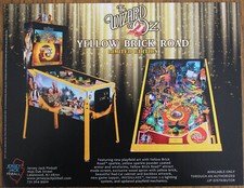 THE WIZARD OF OZ YBR LE by Jersey Jack Pinball flyer