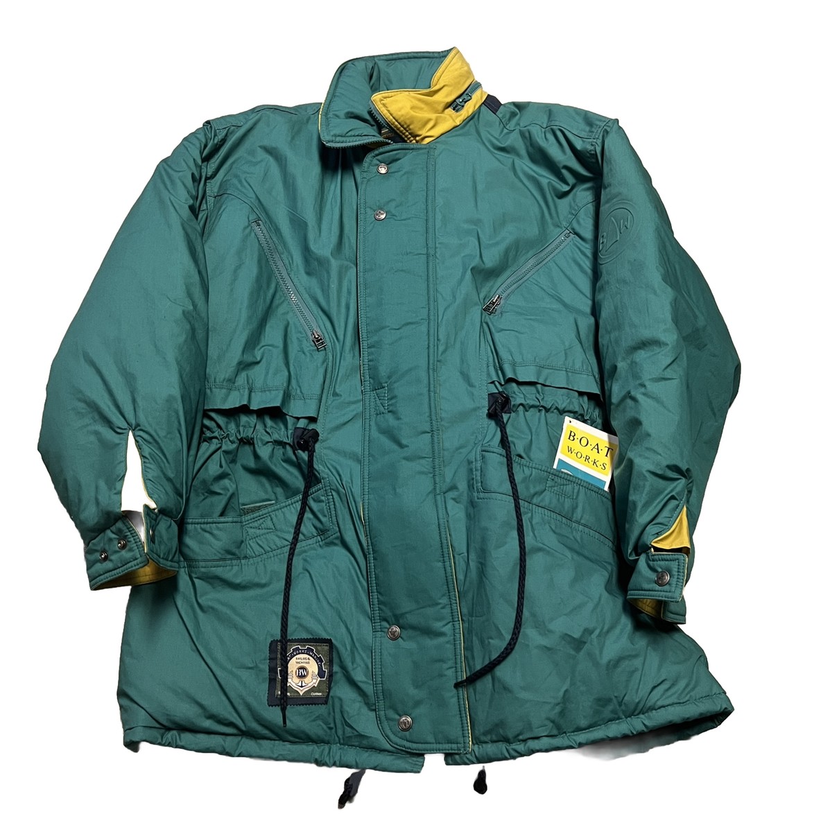 Vintage Boat Works Jacket Mens M Winter Sailing Green Coat