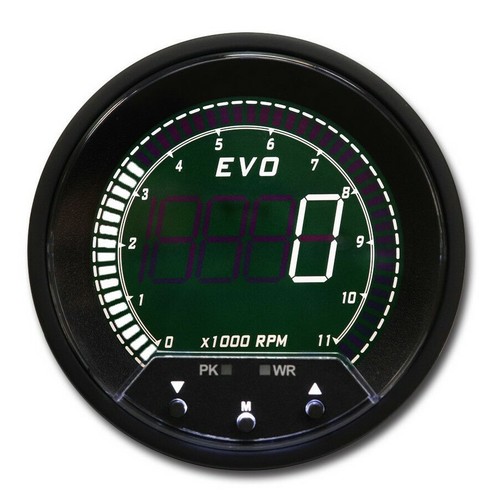 Juego de velocímetro GPS Digital calibre 6 EVO blanco y verde LCD KMH °C BAR 85 mm y 52 mm - Imagen 10 de 18