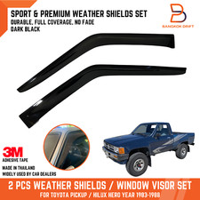 Weather Shield Visor Rain Guard For Toyota Hilux Pickup 83-88 Ln56 Ln66