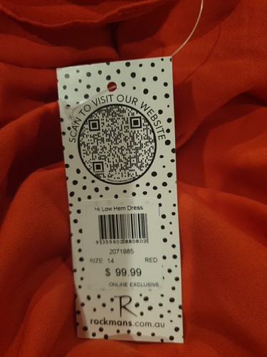 ❤ NEW - Rockmans Size 14 Red Hi Low Hem Midi Dress - RRP $99.99 ❤ - Picture 6 of 6