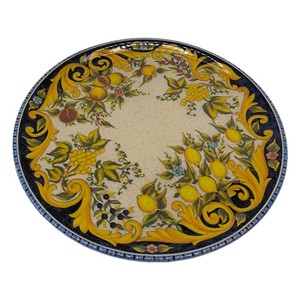 HENDI Pizzateller, Porzellan, Muster: Barockstil, Geschirrspüler und Mikrowellen