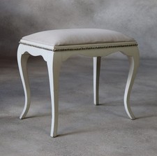 Vintage White Dressing Table Stool